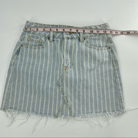 PacSun Vintage Striped Denim Mini Skirt - Picture 9 of 9